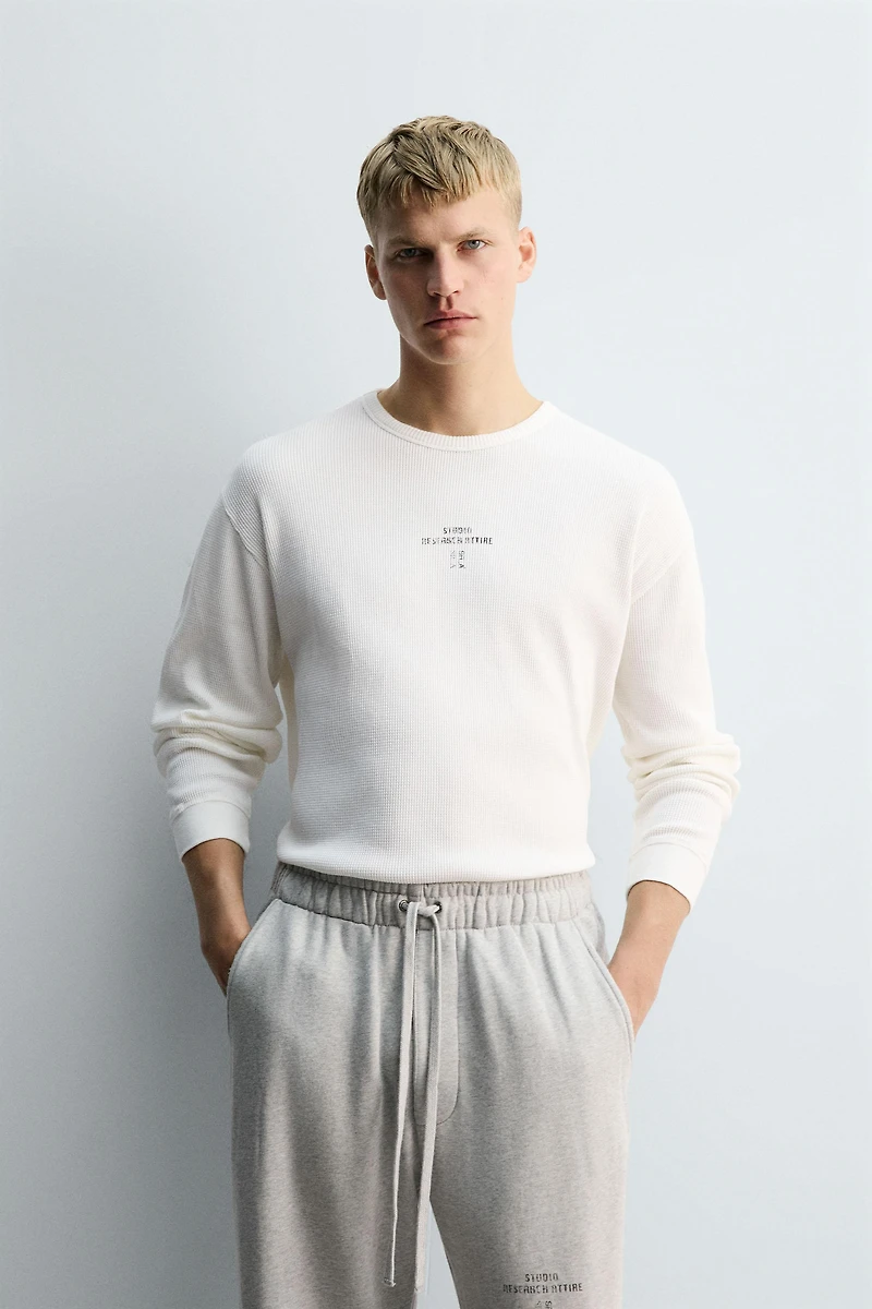 WAFFLE KNIT T-SHIRT X SR_A