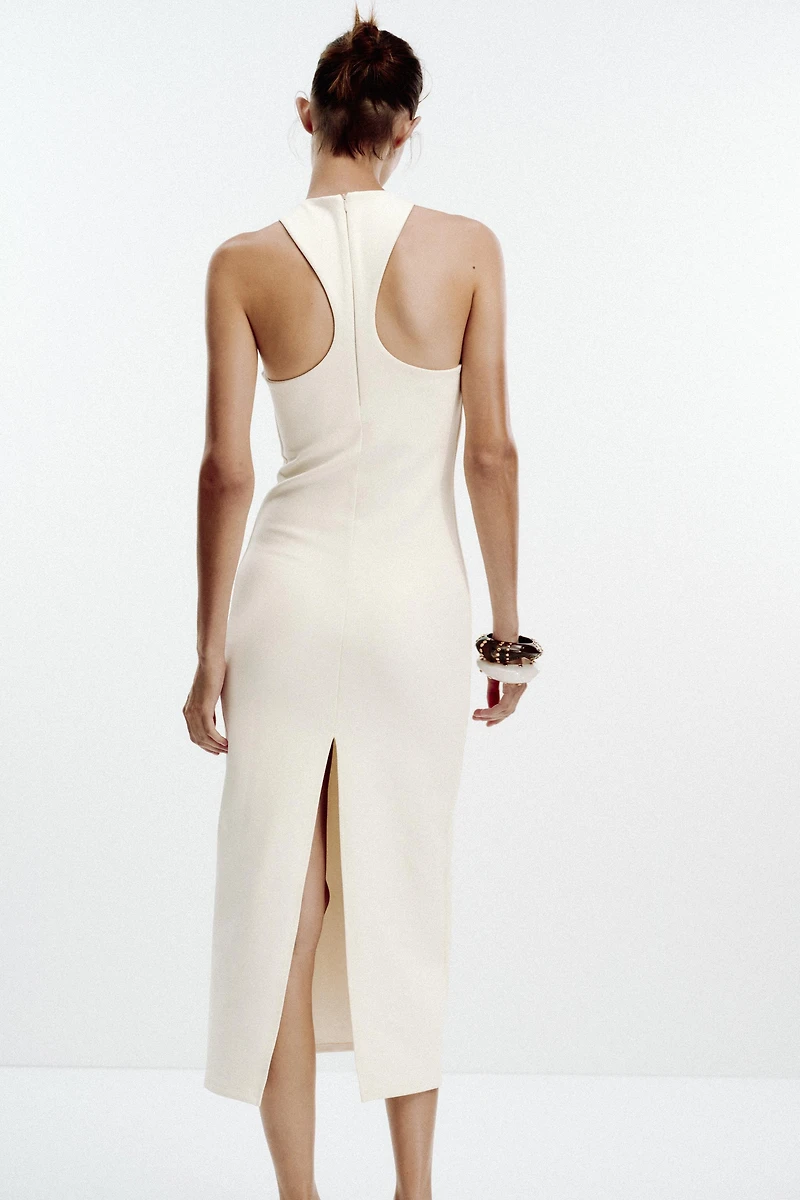 HALTER INTERLOCK DRESS