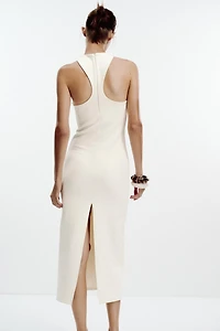 HALTER INTERLOCK DRESS