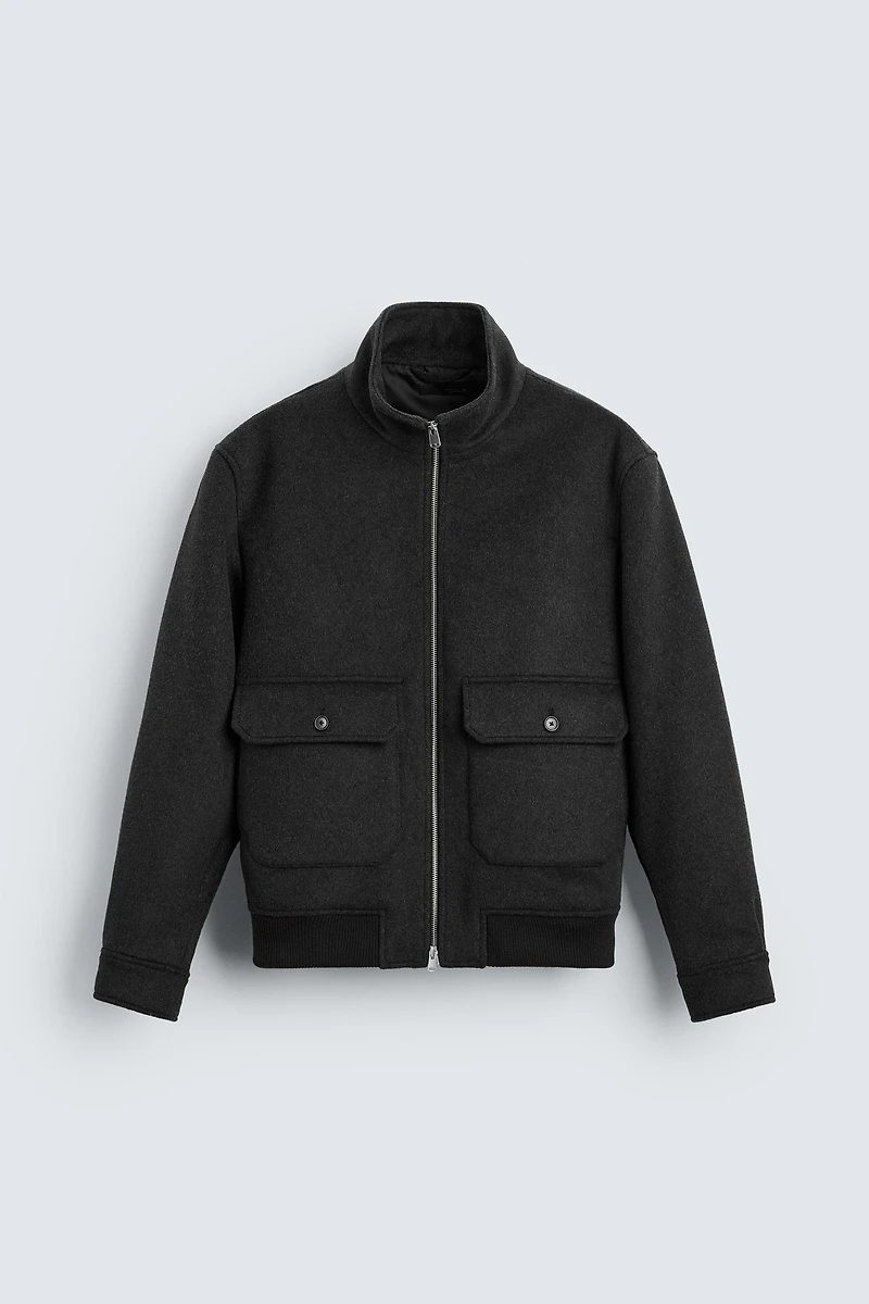 POCKETED TEXTURED JACKET