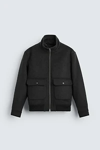 POCKETED TEXTURED JACKET