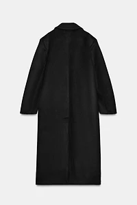 EXTRA LONG WOOL BLEND COAT