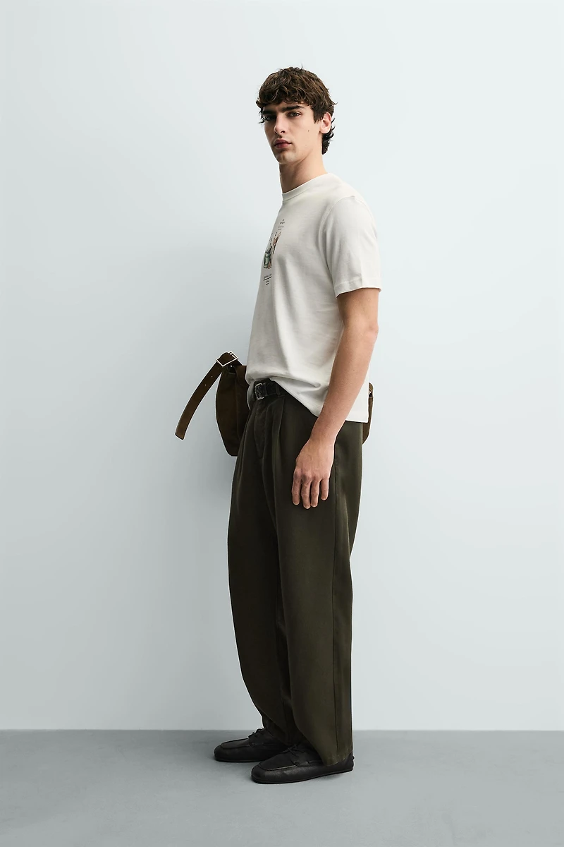 CONTRAST PRINT T-SHIRT