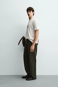 CONTRAST PRINT T-SHIRT