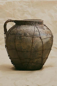 TERRACOTTA LATTICE VASE