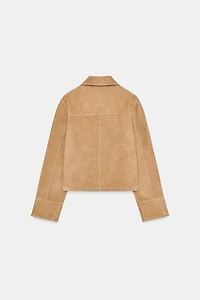 ZW COLLECTION LIMITED EDITION 100% SUEDE JACKET