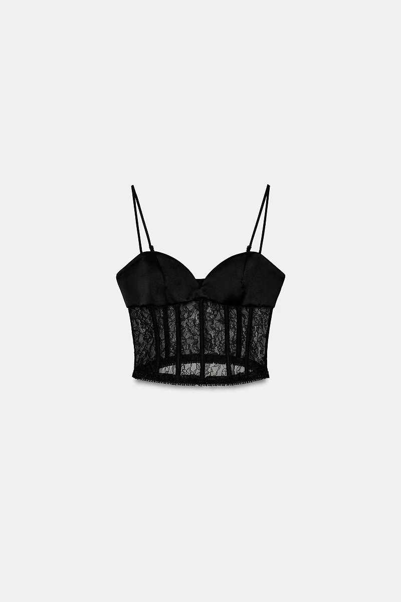 LACE CORSET TOP