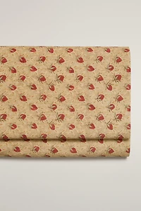 KATHARINE POLE STRAWBERRY PERCALE FLAT SHEET