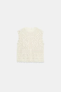 ZW COLLECTION CROCHET BLOUSE