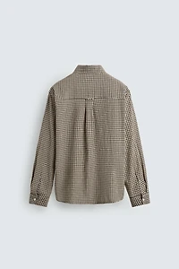 TEXTURED PLAID SHIRT