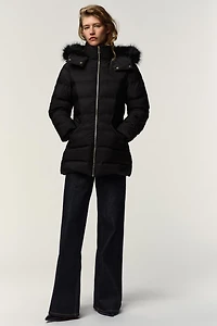 WATER REPELLENT WINDPROOF HOODED DOWN JACKET