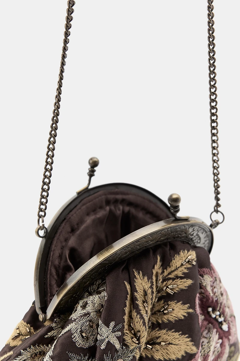 EMBROIDERED BEADED BAG