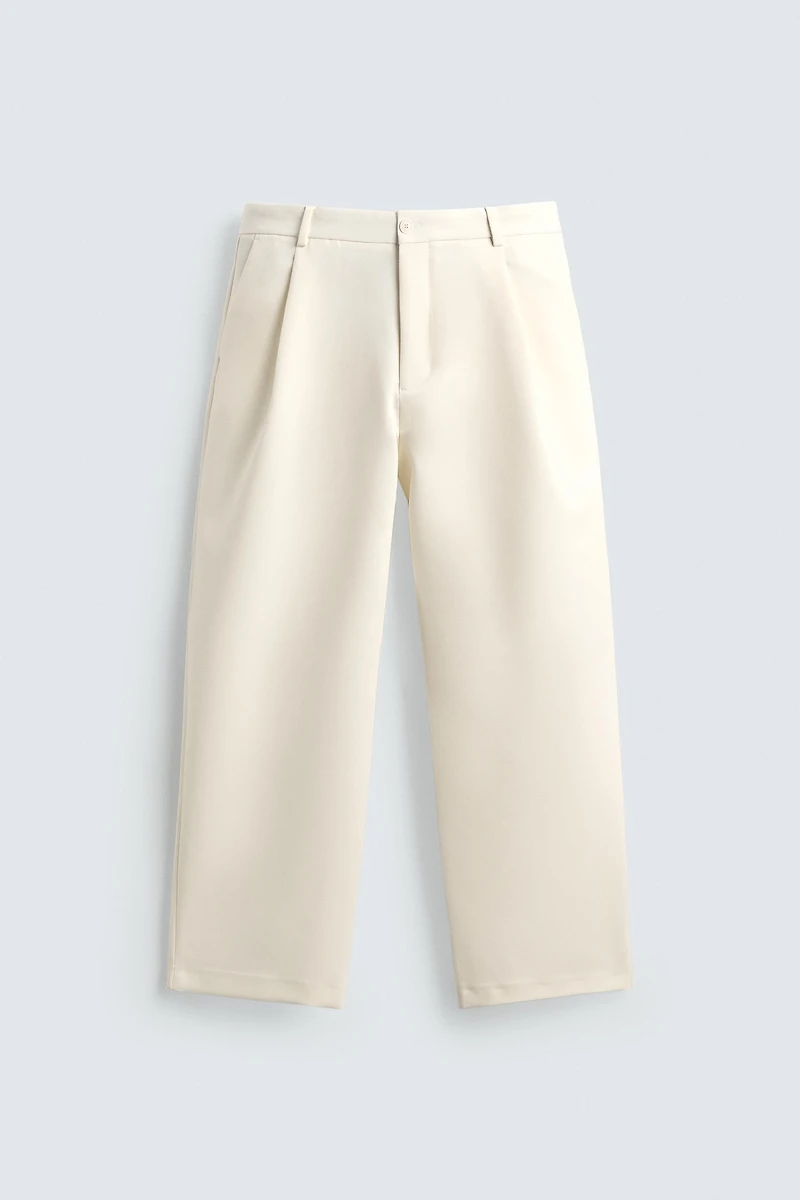 PANTALON RELAXED FIT À PLIS