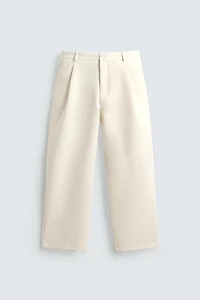 PANTALON RELAXED FIT À PLIS