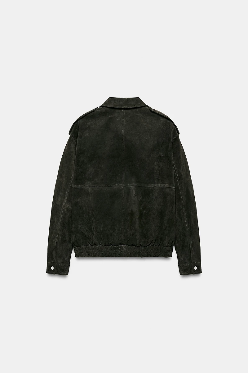 100% SUEDE LEATHER JACKET