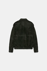 100% SUEDE LEATHER JACKET