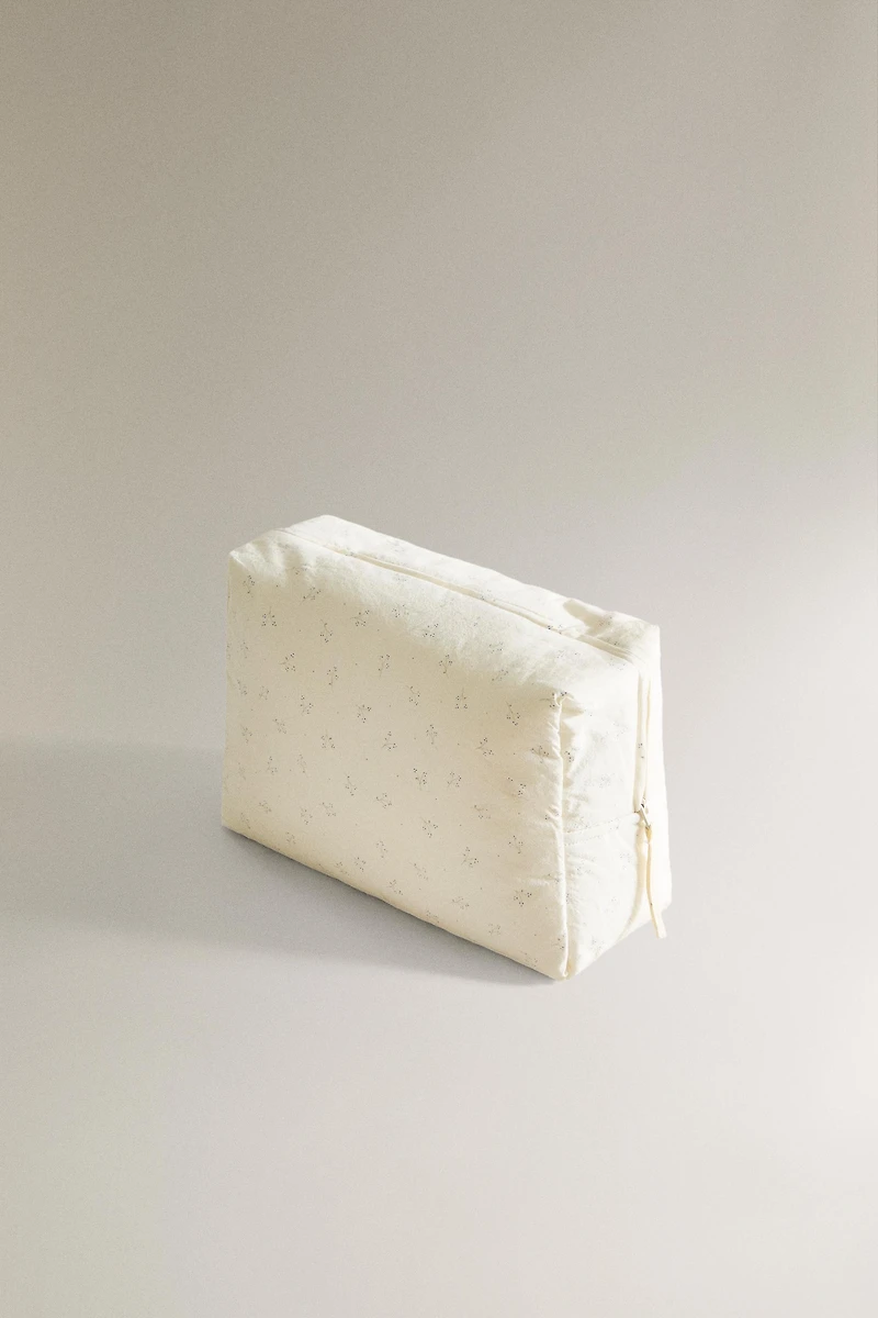CHILDREN'S LARGE FLORAL COSMETIC BAG