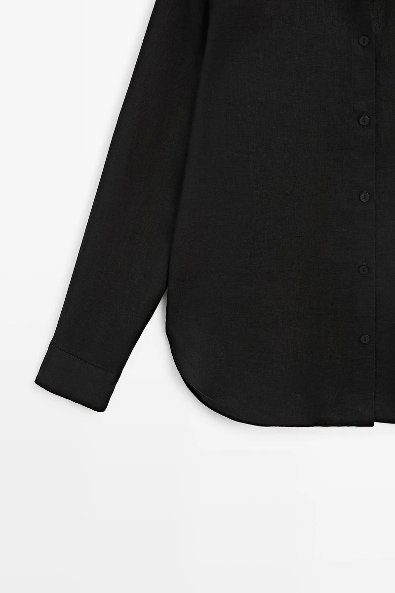 Flowing 100% linen shirt