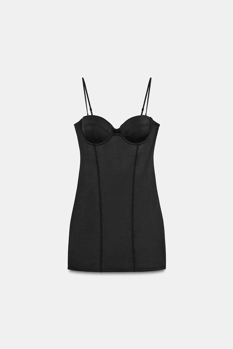ROBE COURTE MÉLANGE POLYAMIDE