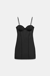 ROBE COURTE MÉLANGE POLYAMIDE