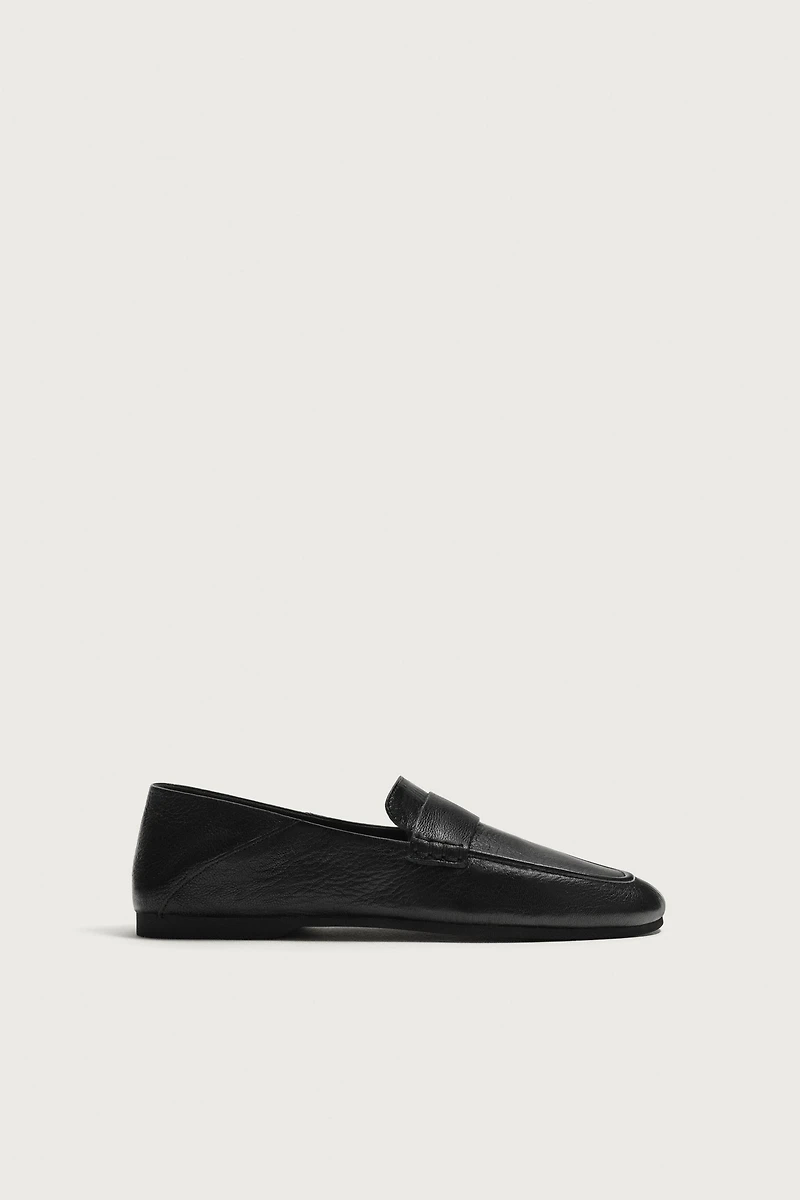 LEATHER PENNY LOAFERS