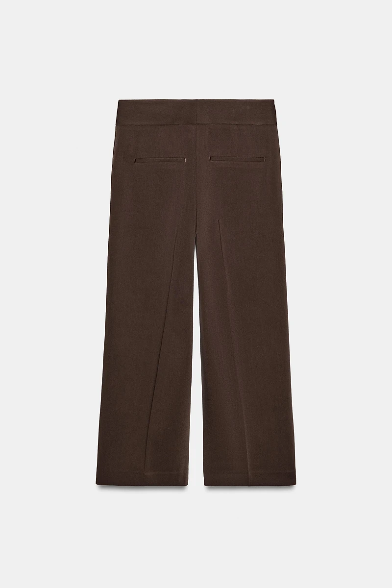HIGH-WAISTED STRAIGHT LEG PANTS