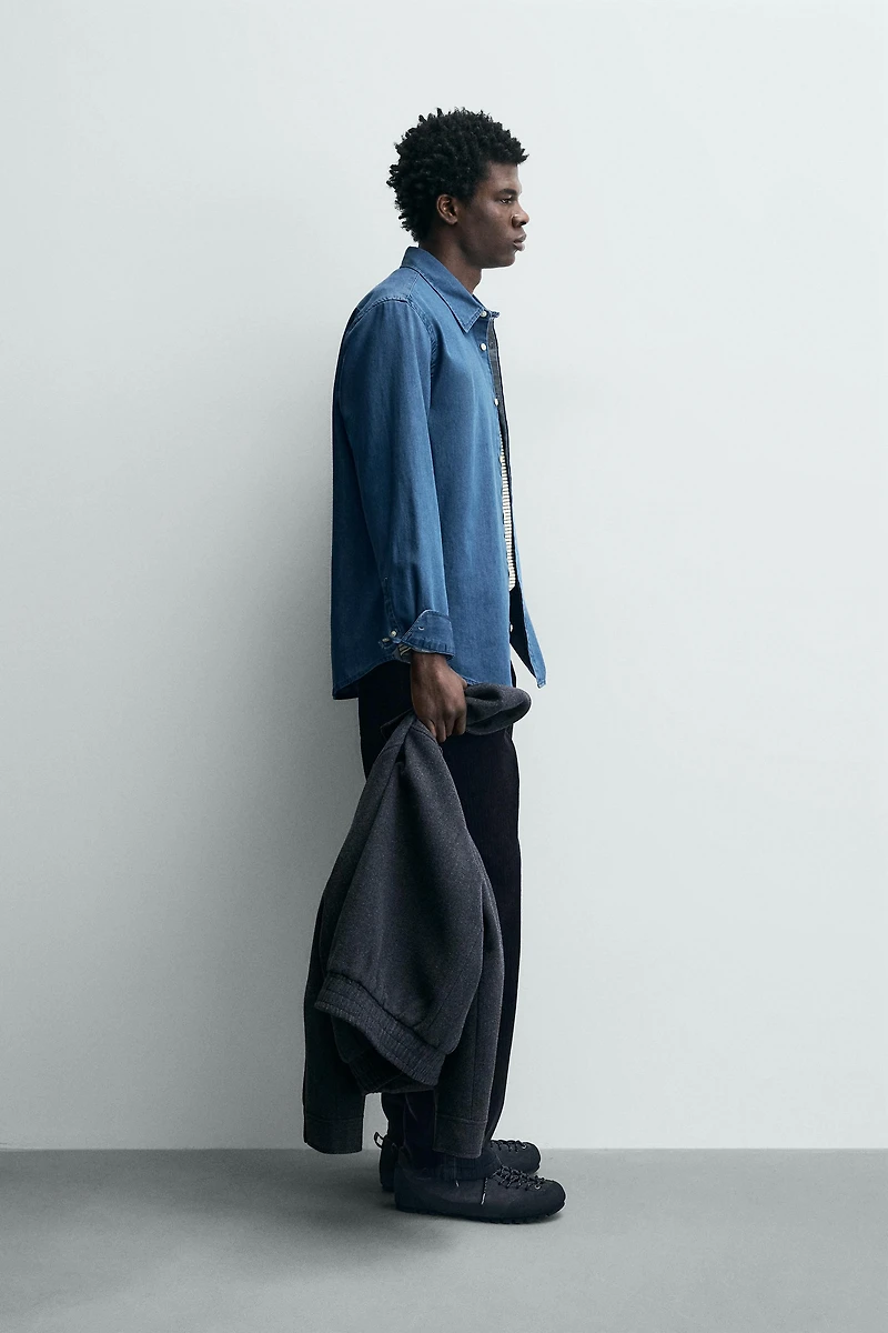RELAXED FIT DENIM SHIRT