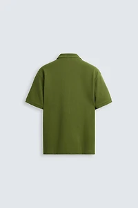 BASIC TEXTURED POLO SHIRT