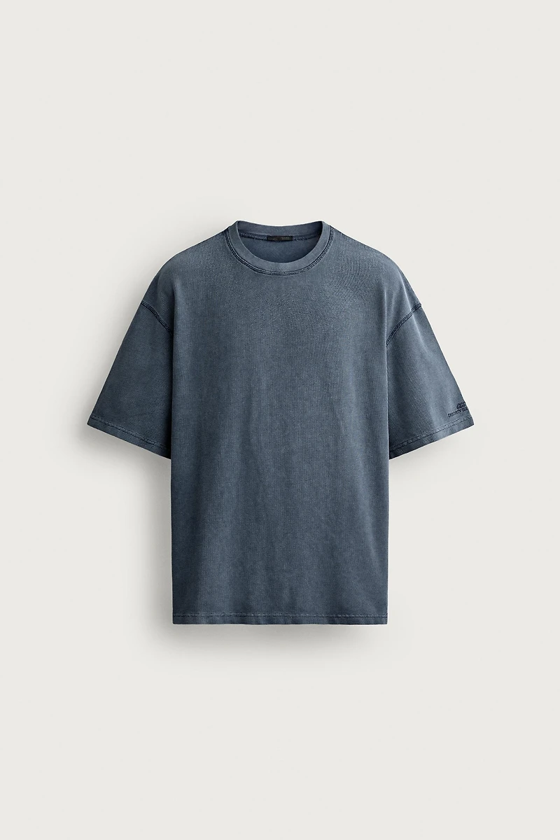 T-SHIRT LAVÉ STRUCTURE WAFFLE