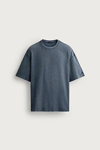 T-SHIRT LAVÉ STRUCTURE WAFFLE