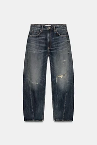 TRF MID-RISE BAGGY BALLOON JEANS