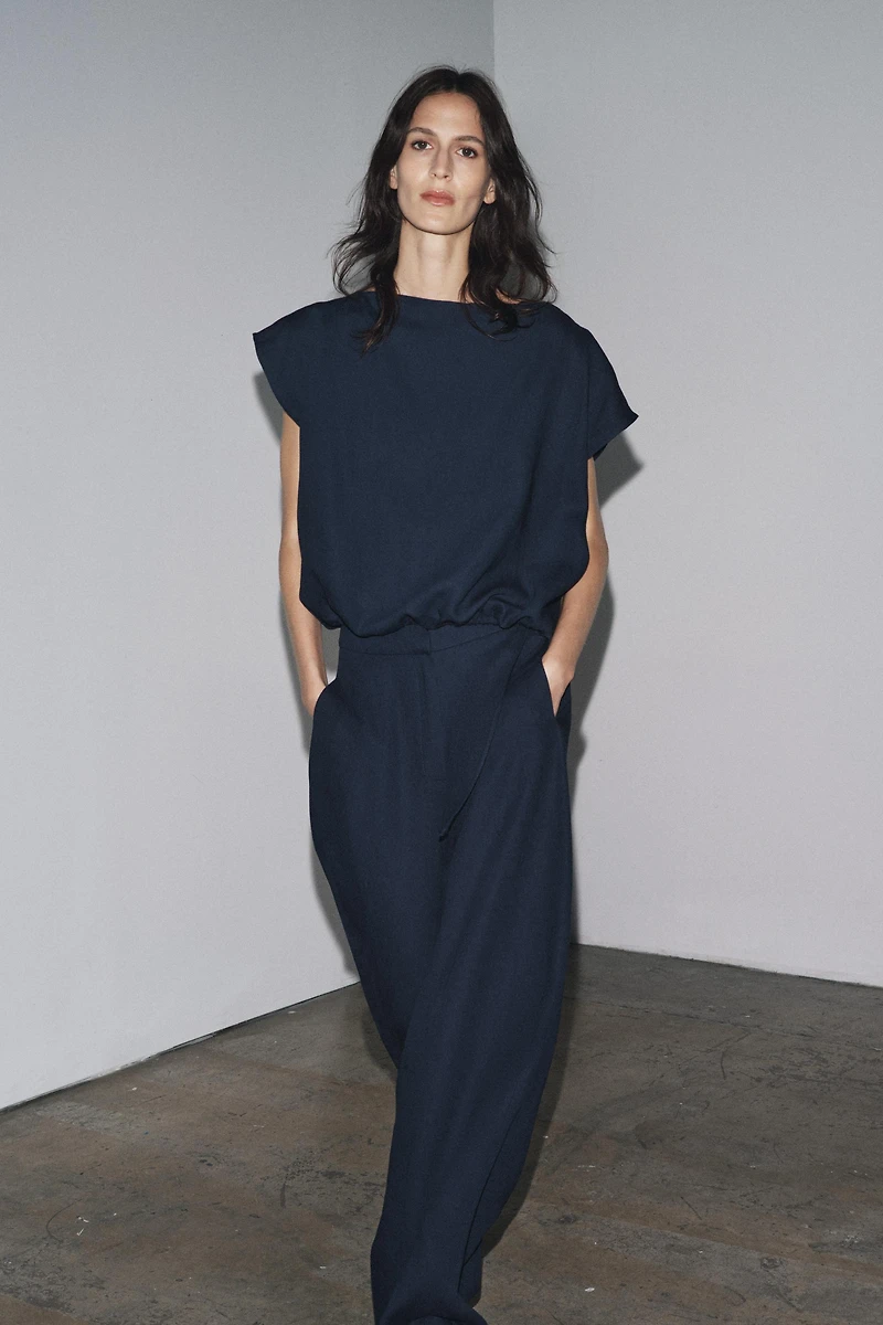 ZW COLLECTION LINEN BALLOON PANTS