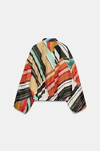 PRINTED BOMBER JACKET