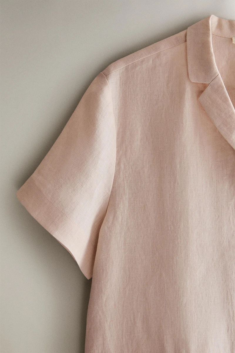 SHORT SLEEVE LINEN SHIRT