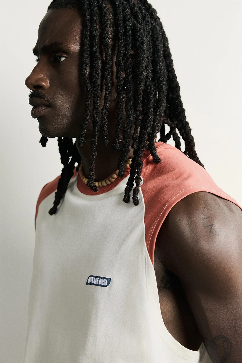 PUKAS SURF X ZARA RAGLAN TANK TOP