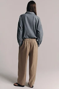 LINEN BLEND DARTED PANTS ZW COLLECTION