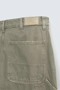 WASHED EFFECT CARPENTER PANTS