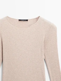 T-shirt manches longues côtelé