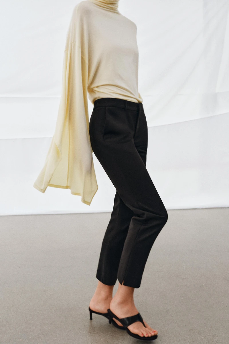 PANTALON CAPRI TAILLE BASSE ZW COLLECTION