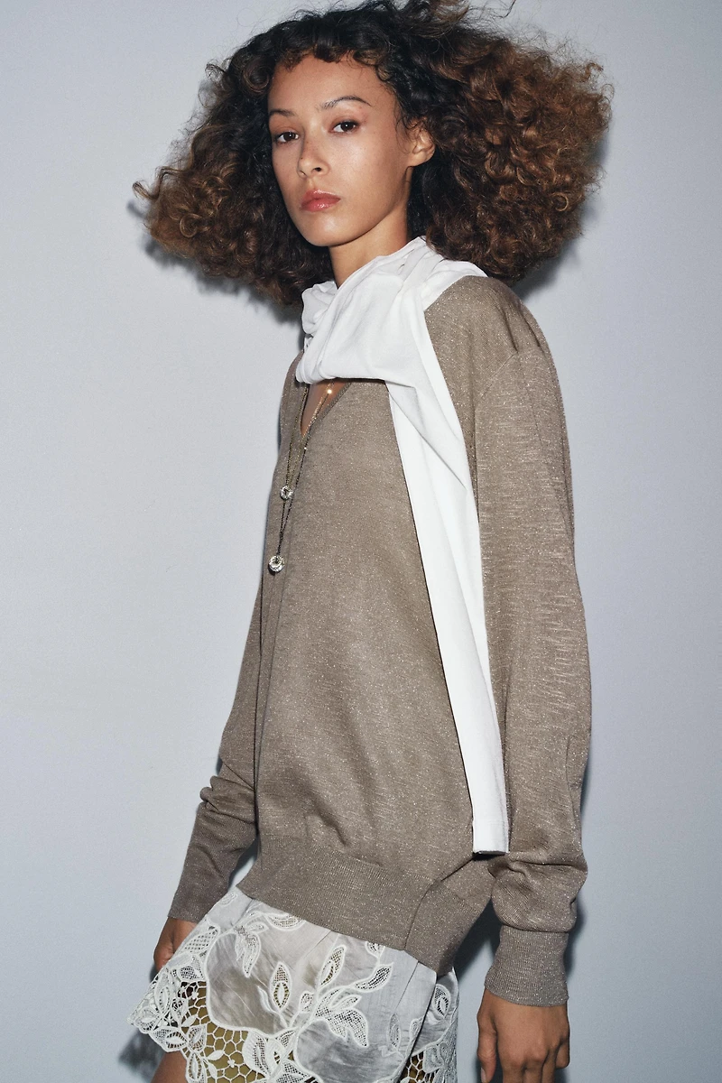 COMBINED KNIT SWEATER