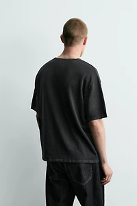FLAMÉ TEXTURED KNIT T-SHIRT