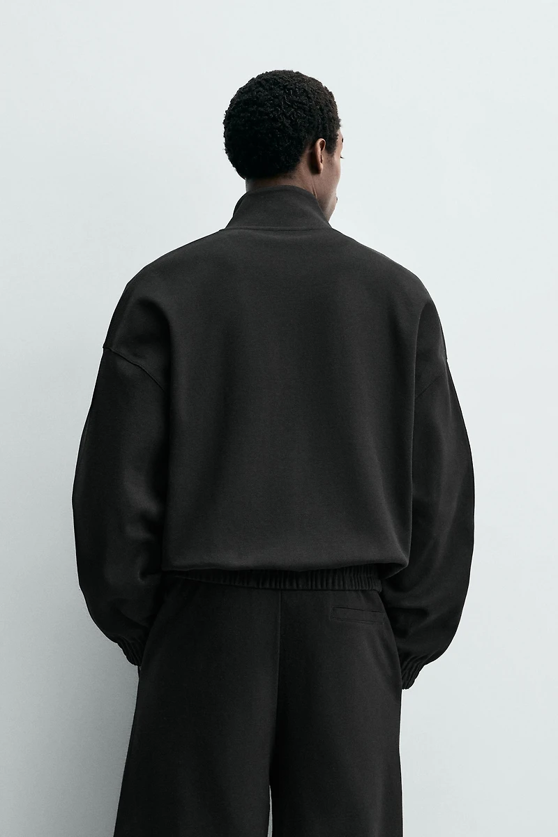 INTERLOCK ZIP SWEATSHIRT
