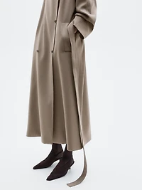 100% wool oversize trench coat - LIMITED