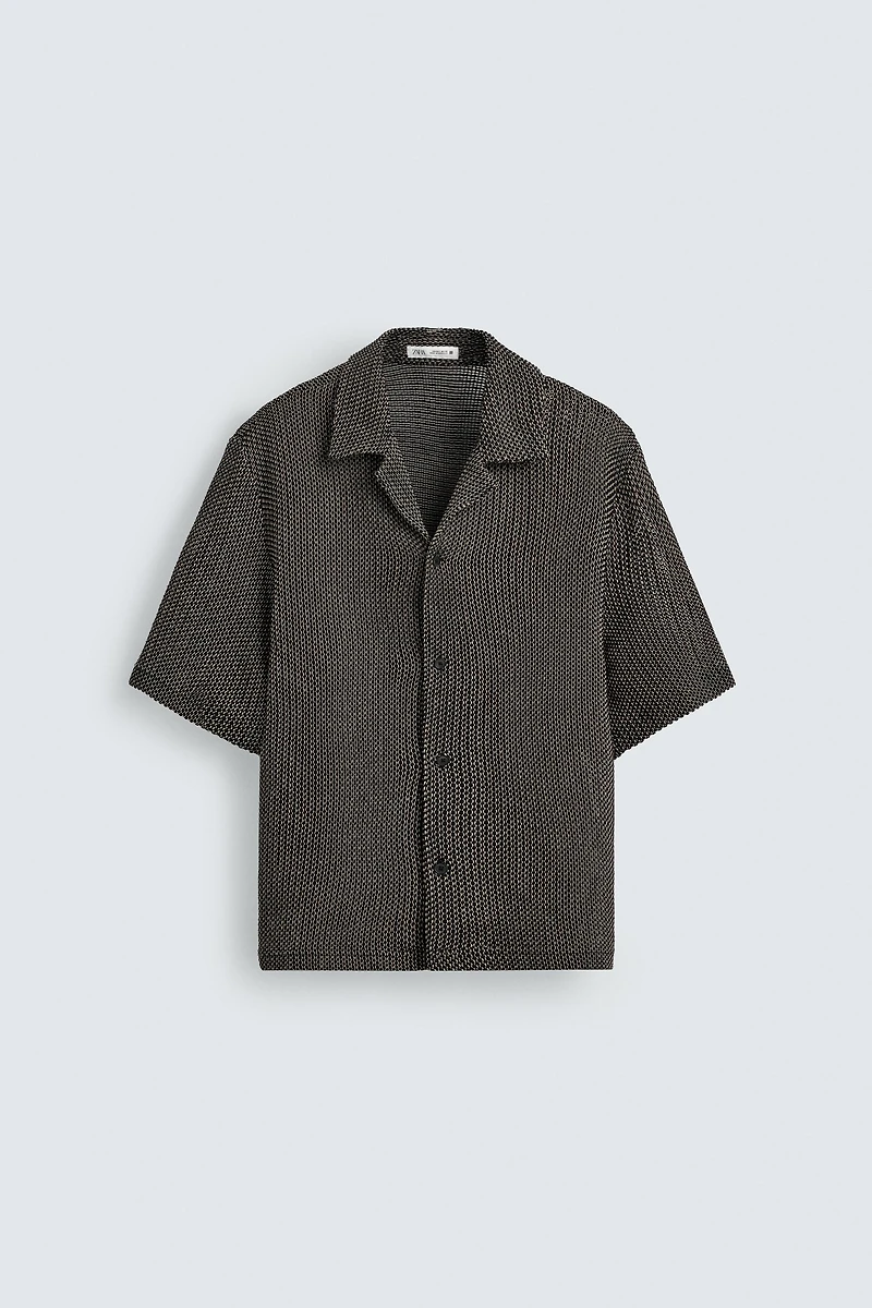 RELAXED FIT TEXTURED SHIRT