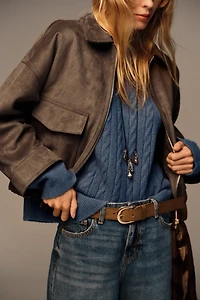 FAUX SUEDE JACKET