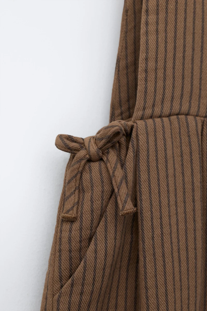 LONG STRIPED OVERALLS
