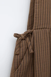 LONG STRIPED OVERALLS