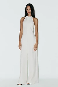 OPEN BACK LONG JUMPSUIT