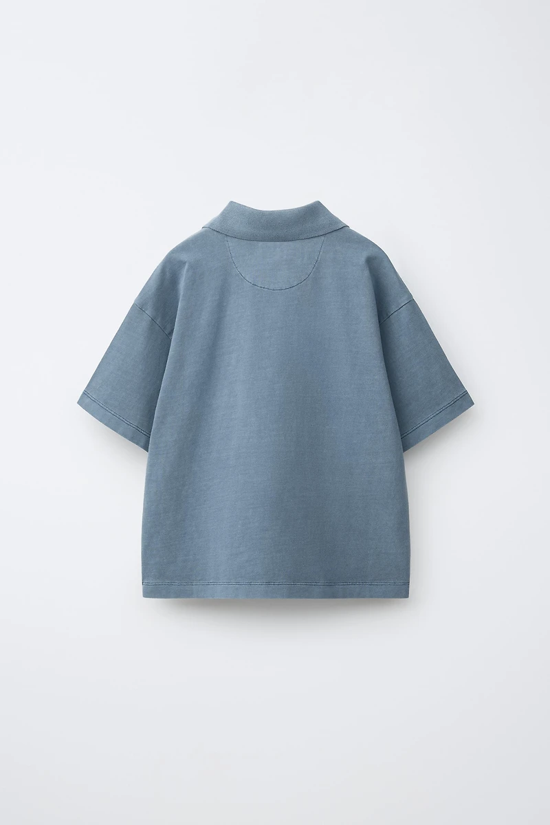 POLO EFFET DÉLAVÉ