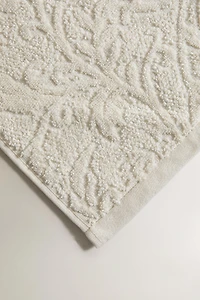 SERVIETTE DE BAIN JACQUARD FLEURS